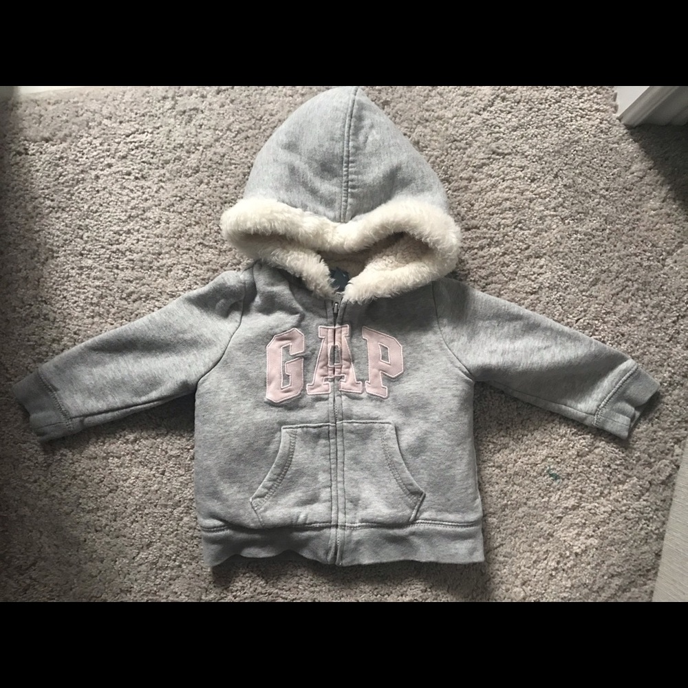 Baby GAP 12-18mos Girl’s Fur Hoodie